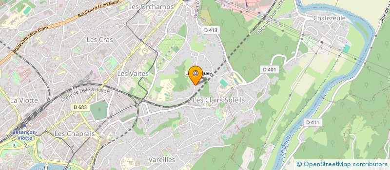 localisation de l'entreprise SCI LA RESIDENCE  BESANCON