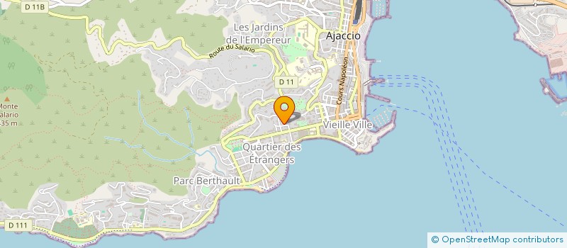 localisation de l'entreprise SCI LA RESIDENCE DE BALESTRINO à AJACCIO