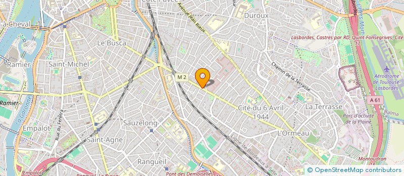 localisation de l'entreprise SCI LA RESIDENCE DE L HERS à TOULOUSE