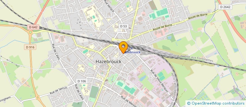 localisation de l'entreprise SCI LA RESIDENCE DES TILLEULS  HAZEBROUCK