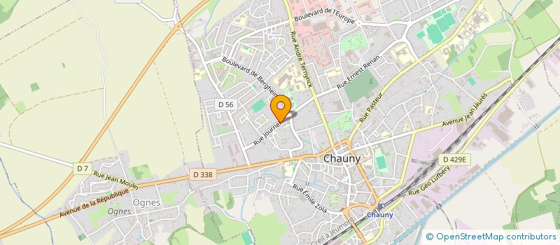 localisation de l'entreprise SCI LA RESIDENCE DU PALMIER  CHAUNY