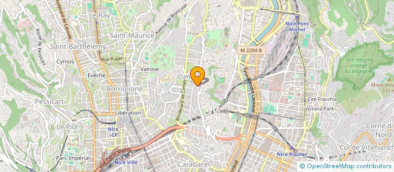 localisation de l'entreprise SCI LA RESIDENCE SAINT ANTOINE à NICE