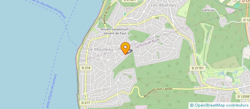 localisation de l'entreprise SCI LA RESINIERE à LA TESTE-DE-BUCH