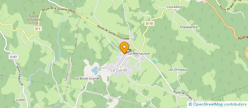 localisation de l'entreprise SCI LA RESSEGUE  LAGARDE-MARC-LA-TOUR