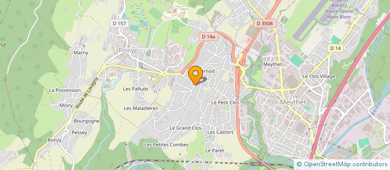 localisation de l'entreprise SCI LA RESTANQUE  POISY