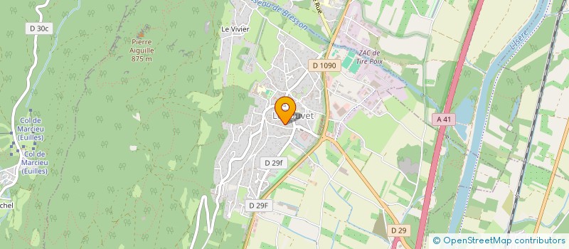 localisation de l'entreprise SCI LA RESTANQUE BLANCHE  LE TOUVET