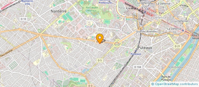 localisation de l'entreprise SCI LA RESTAURATION REGIONALE  NANTERRE