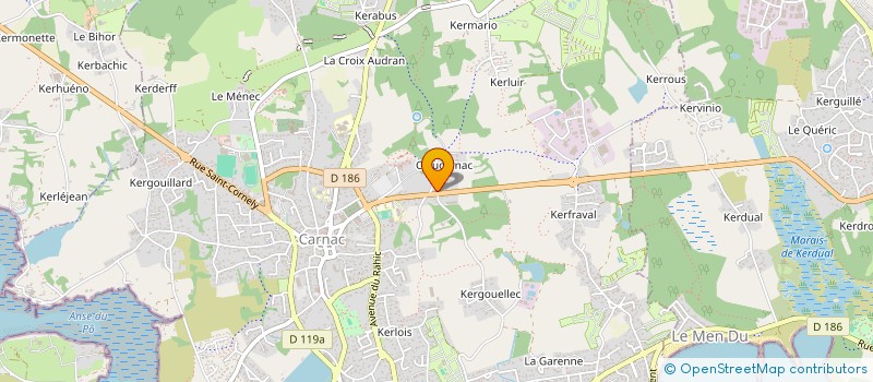 localisation de l'entreprise SCI LA RETRAITE  CARNAC