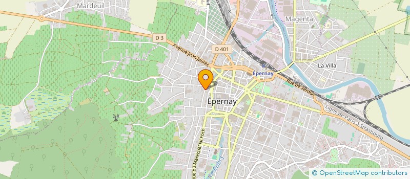 localisation de l'entreprise SCI LA RETRAITE  EPERNAY