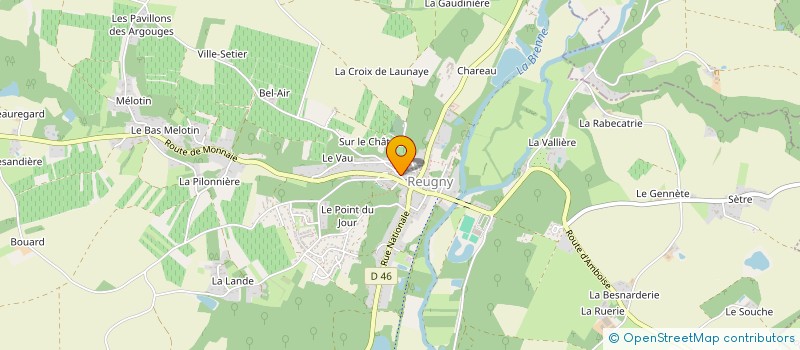 localisation de l'entreprise SCI LA REUGNOISE à REUGNY