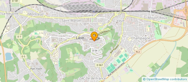 localisation de l'entreprise SCI LA REUNION à LAON