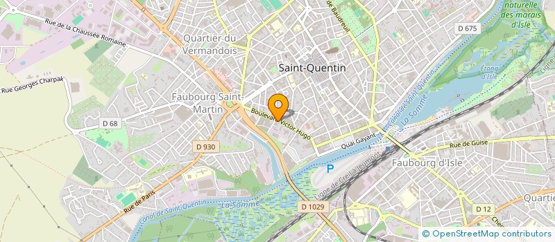 localisation de l'entreprise SCI LA REUNION à SAINT-QUENTIN