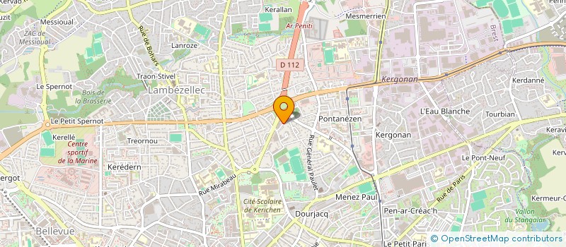 localisation de l'entreprise SCI LA REUNION  BREST