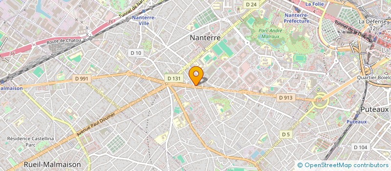 localisation de l'entreprise SCI LA REUSSITE  NANTERRE