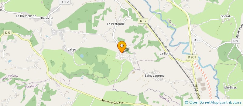 localisation de l'entreprise SCI LA REYNIE  SAINT-AULAIRE