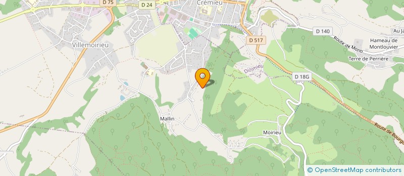 localisation de l'entreprise SCI LA REYNIERE à VILLEMOIRIEU