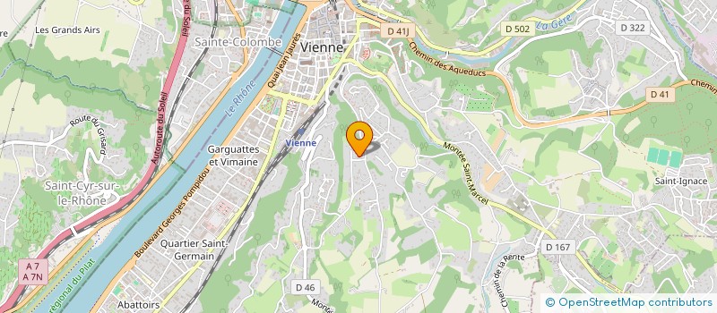 localisation de l'entreprise SCI LA RHODANIENNE  VIENNE