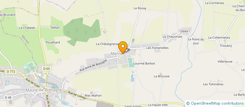 localisation de l'entreprise SCI LA RIANAISE  MERNEL