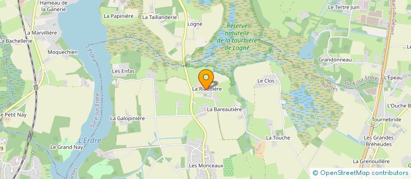 localisation de l'entreprise SCI LA RIAUDIERE  CARQUEFOU