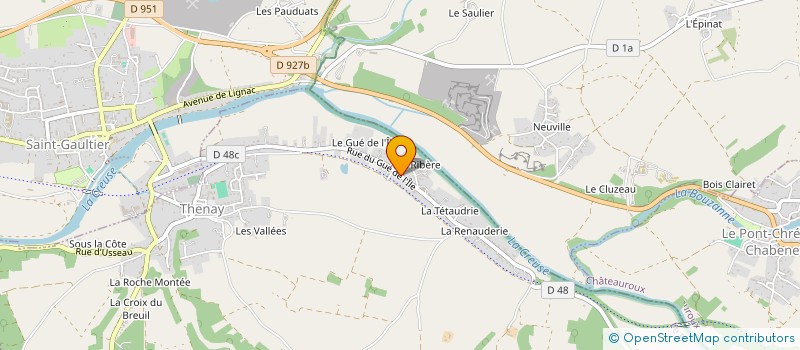 localisation de l'entreprise SCI LA RIBERE à THENAY