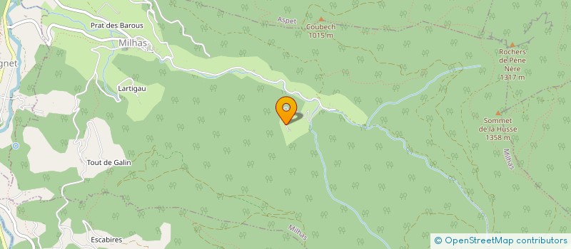 localisation de l'entreprise SCI LA RIBERE  MILHAS