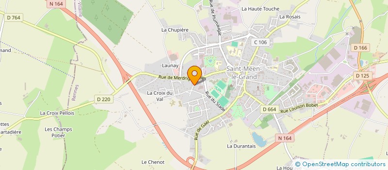 localisation de l'entreprise SCI LA RICHARDAIS  SAINT-MEEN-LE-GRAND