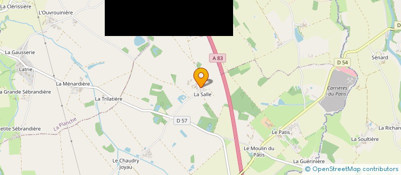 localisation de l'entreprise SCI LA RICHARDERIE  VIEILLEVIGNE