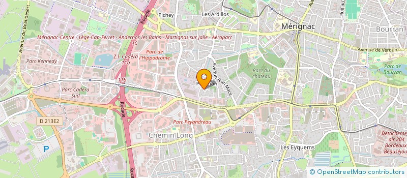 localisation de l'entreprise SCI LA RICHAUDIERE 41  MERIGNAC