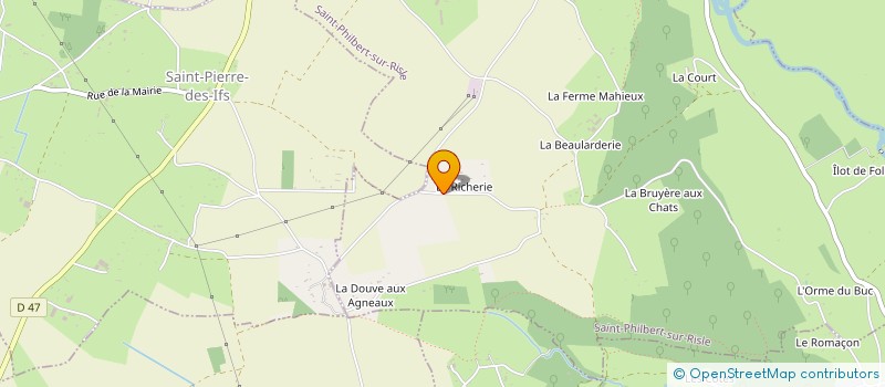 localisation de l'entreprise SCI LA RICHERIE  SAINT-PHILBERT-SUR-RISLE