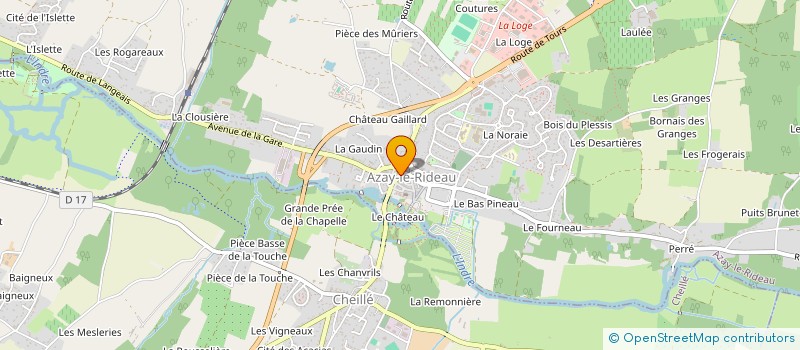localisation de l'entreprise SCI LA RIDELLOISE à AZAY-LE-RIDEAU