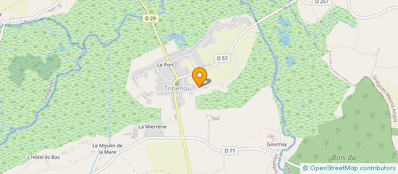 localisation de l'entreprise SCI LA RIGNOLETTERIE  TRIBEHOU