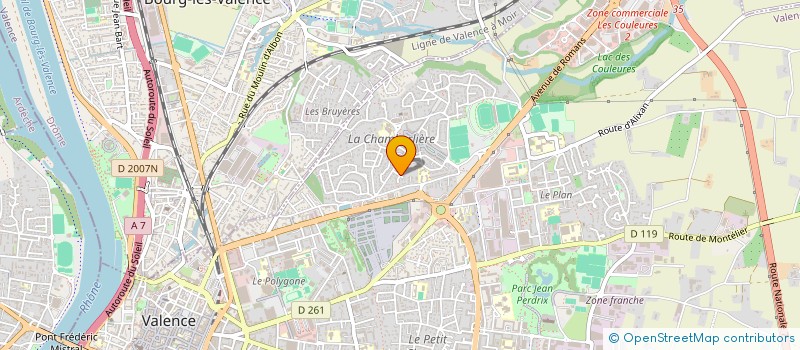 localisation de l'entreprise SCI LA RIGOLE à VALENCE