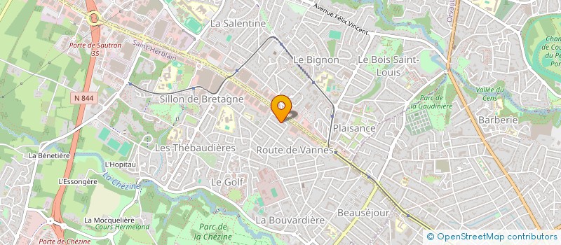 localisation de l'entreprise SCI LA RIGOURDIERE  SAINT-HERBLAIN