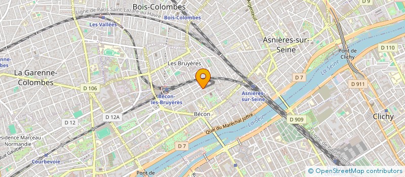 localisation de l'entreprise SCI LA RISSE à COURBEVOIE