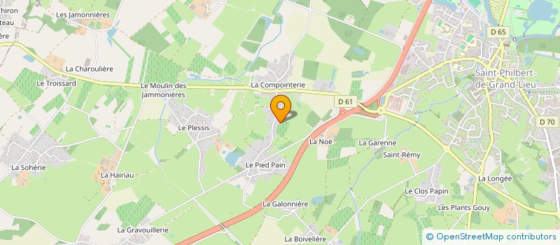 localisation de l'entreprise SCI LA RIVE  SAINT-PHILBERT-DE-GRAND-LIEU