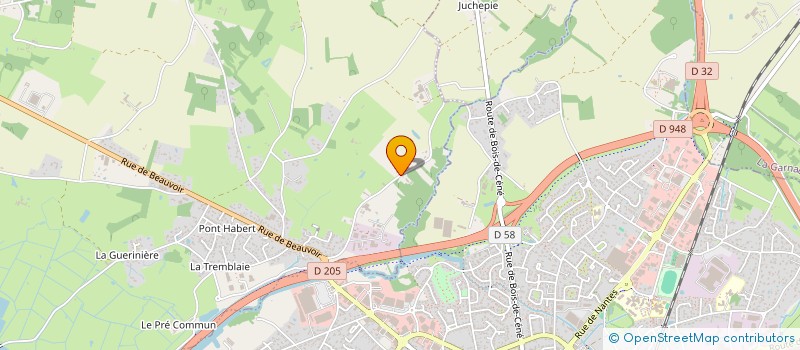 localisation de l'entreprise SCI LA RIVE JOLLIVET à SALLERTAINE