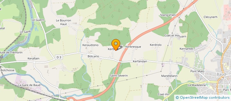 localisation de l'entreprise SCI LA RIVIERA  BAUD