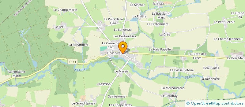 localisation de l'entreprise SCI LA RIVIERE  VALLONS-DE-L'ERDRE