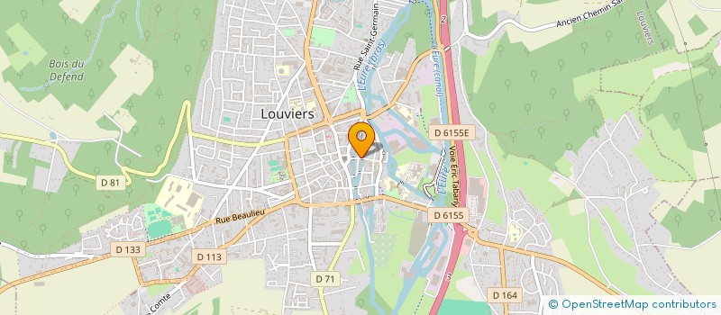 localisation de l'entreprise SCI LA RIVIERE à LOUVIERS