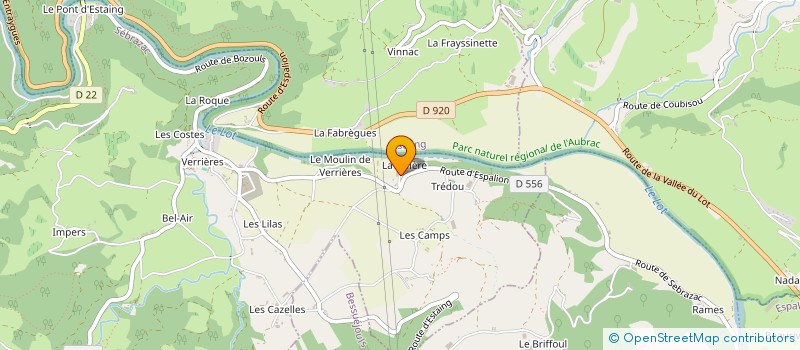 localisation de l'entreprise SCI LA RIVIERE  SEBRAZAC