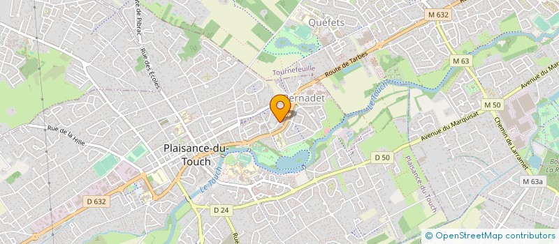 localisation de l'entreprise SCI LA RIVIERE  PLAISANCE-DU-TOUCH