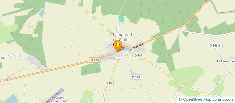 localisation de l'entreprise SCI LA RIVIERE à CHAMPROND-EN-GATINE