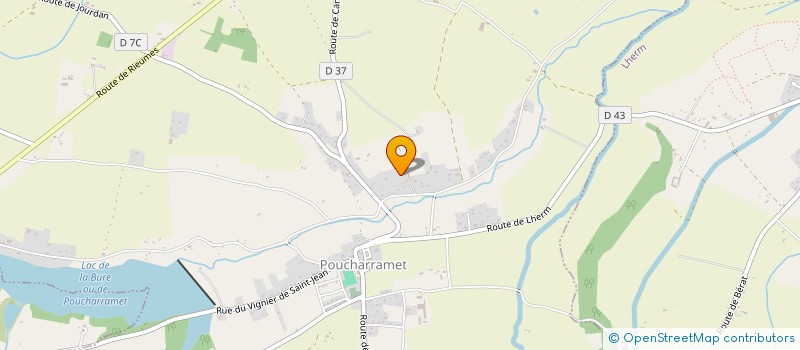 localisation de l'entreprise SCI LA RIVIERE  POUCHARRAMET