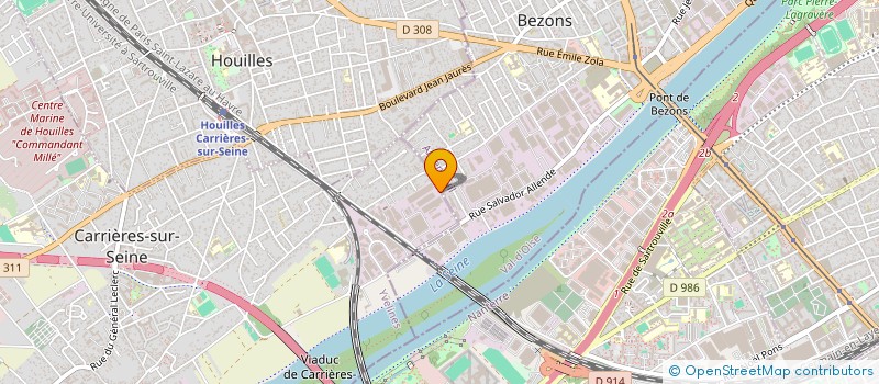 localisation de l'entreprise SCI LA RIVIERE  CARRIERES-SUR-SEINE