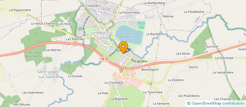 localisation de l'entreprise SCI LA RIVIERE à SAINT-JULIEN-SUR-SARTHE