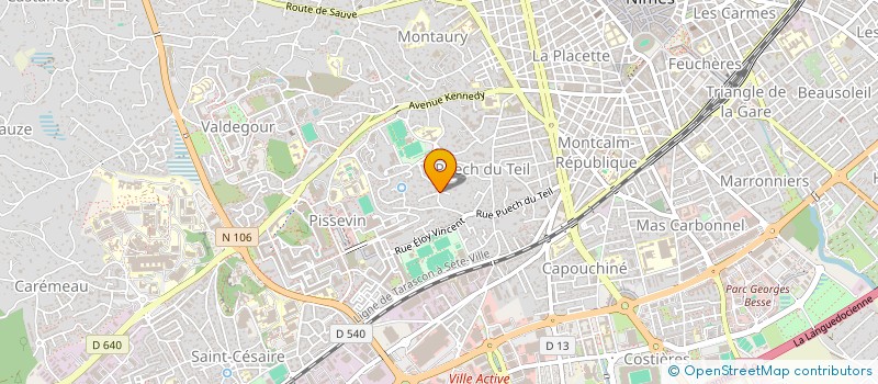 localisation de l'entreprise SCI LA RIVIERE  NIMES