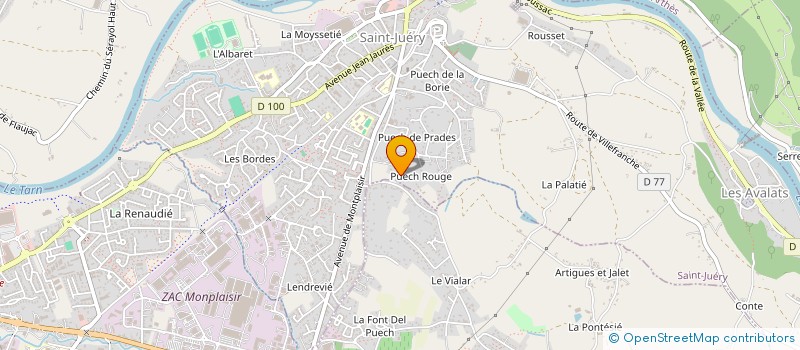 localisation de l'entreprise SCI LA RIVIERE  SAINT JUERY