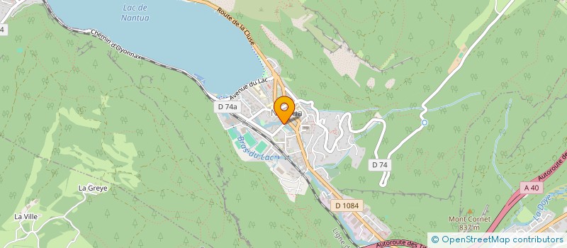 localisation de l'entreprise SCI LA RIVIERE à NANTUA