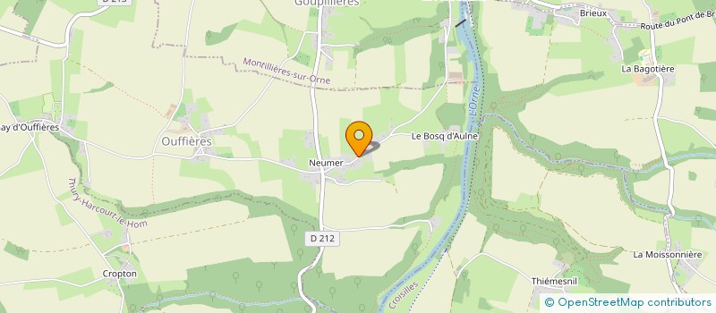 localisation de l'entreprise SCI LA RIVIERE  CESNY-LES-SOURCES