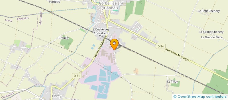 localisation de l'entreprise SCI LA RIVIERE  SCEAUX-DU-GATINAIS